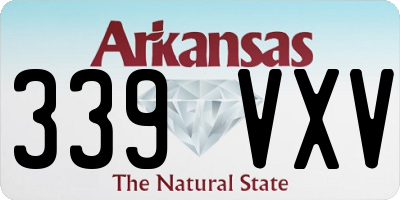 AR license plate 339VXV