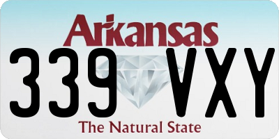 AR license plate 339VXY