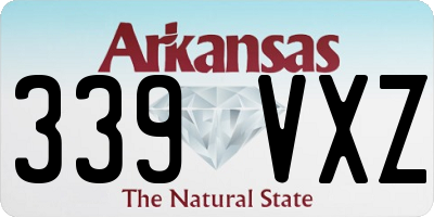 AR license plate 339VXZ
