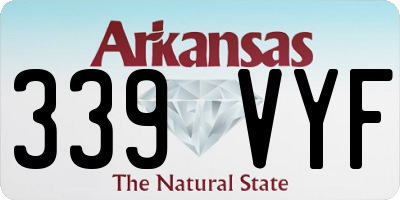 AR license plate 339VYF