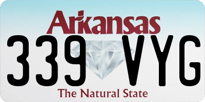 AR license plate 339VYG