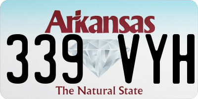 AR license plate 339VYH