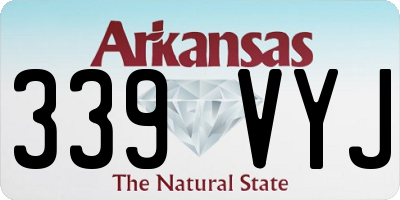 AR license plate 339VYJ