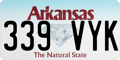 AR license plate 339VYK
