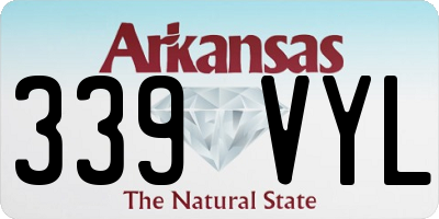 AR license plate 339VYL