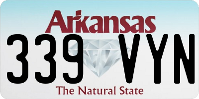 AR license plate 339VYN