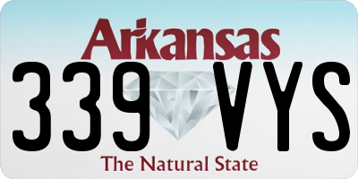 AR license plate 339VYS