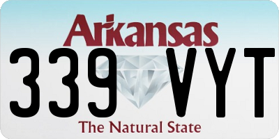 AR license plate 339VYT