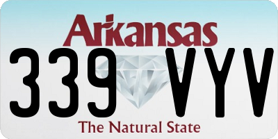 AR license plate 339VYV