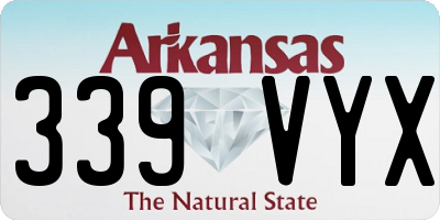 AR license plate 339VYX