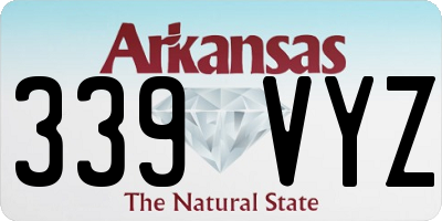 AR license plate 339VYZ