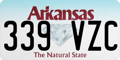 AR license plate 339VZC