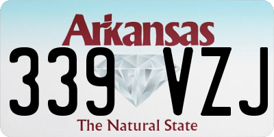 AR license plate 339VZJ