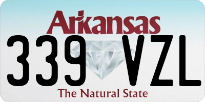AR license plate 339VZL