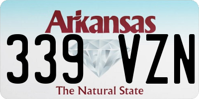 AR license plate 339VZN