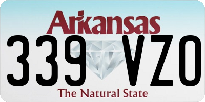 AR license plate 339VZO