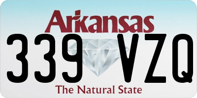 AR license plate 339VZQ
