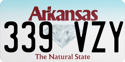 AR license plate 339VZY