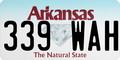AR license plate 339WAH
