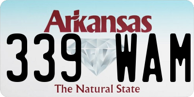 AR license plate 339WAM
