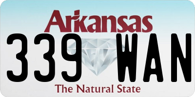AR license plate 339WAN