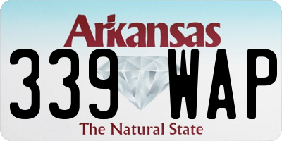 AR license plate 339WAP
