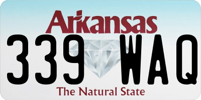 AR license plate 339WAQ