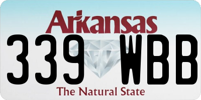 AR license plate 339WBB