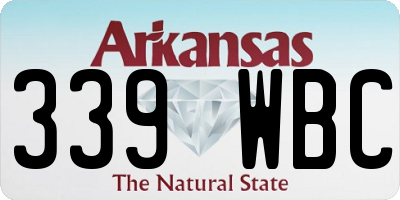 AR license plate 339WBC