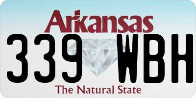 AR license plate 339WBH
