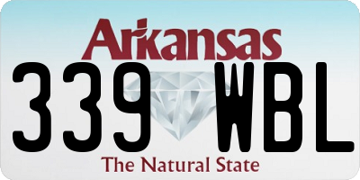 AR license plate 339WBL