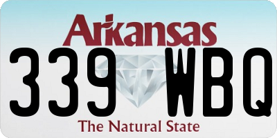 AR license plate 339WBQ