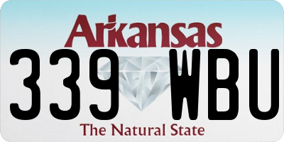 AR license plate 339WBU