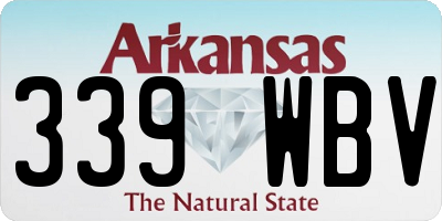 AR license plate 339WBV