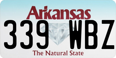 AR license plate 339WBZ