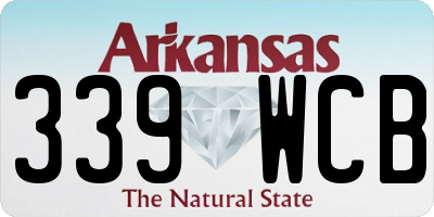 AR license plate 339WCB