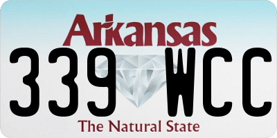 AR license plate 339WCC