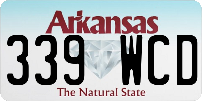AR license plate 339WCD