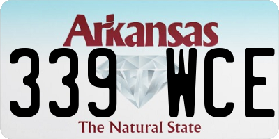 AR license plate 339WCE