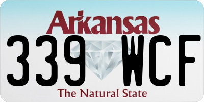 AR license plate 339WCF