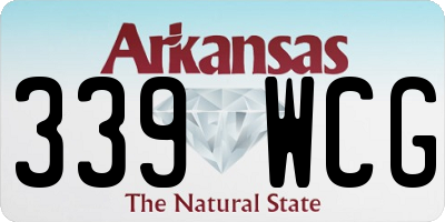 AR license plate 339WCG