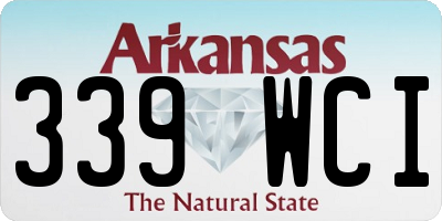 AR license plate 339WCI