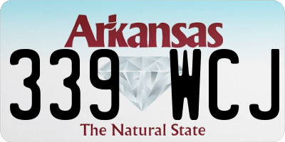 AR license plate 339WCJ