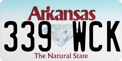 AR license plate 339WCK