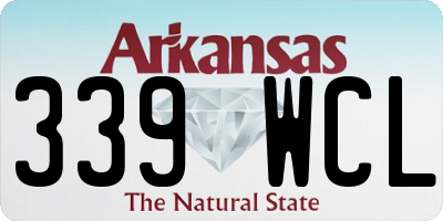 AR license plate 339WCL