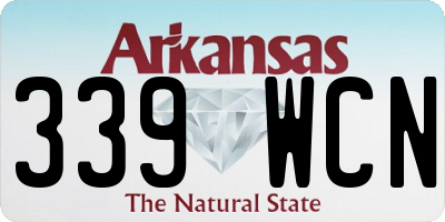 AR license plate 339WCN