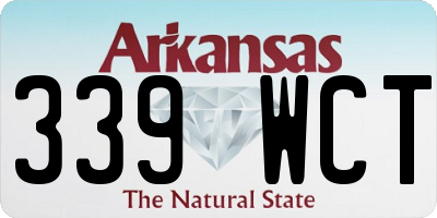 AR license plate 339WCT
