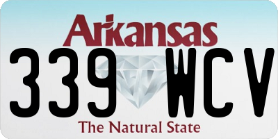 AR license plate 339WCV