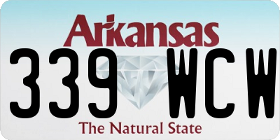 AR license plate 339WCW
