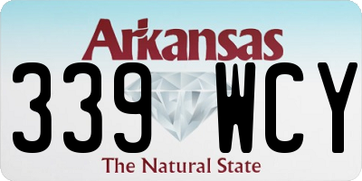 AR license plate 339WCY